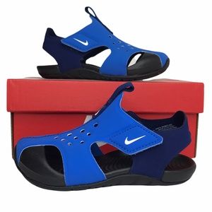 Nike Toddler Boy's Sunray Protect 2 Sandals, Size‎ 7-10 Blue/Black - Comfy Shoes